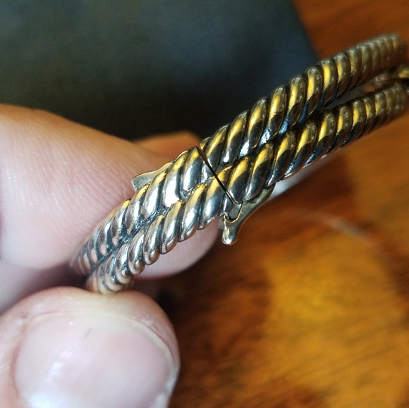 SOLD@! David Yurman18k 750/Gold & Sterling Silv - Picture 5 of 12